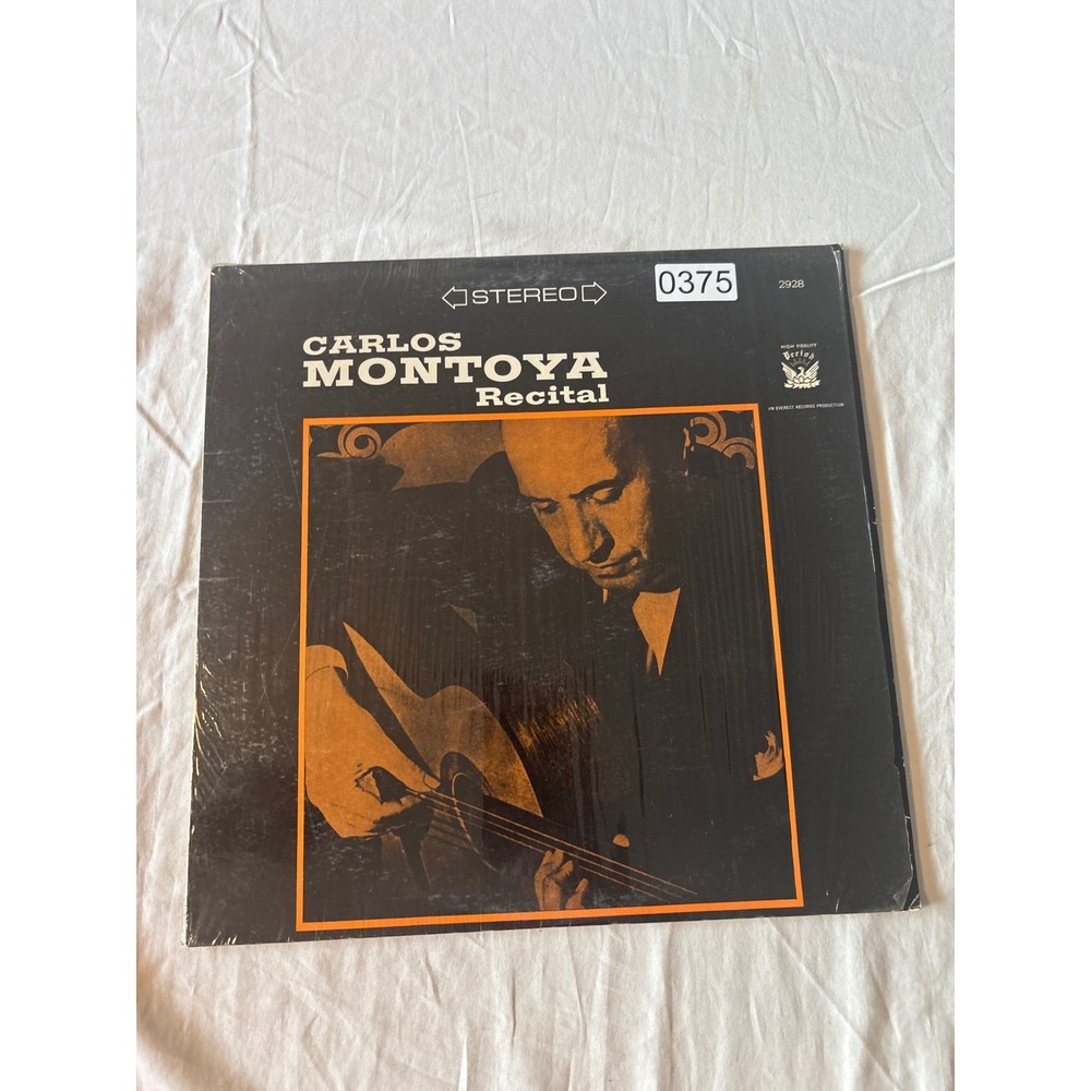 Carlos Montoya Guitar Recital Vinyl LP 12" Black Good Stereo Flamenco 2928